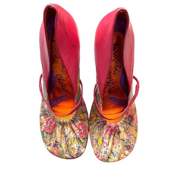 Irregular Choice Pink Floral Heels - Picture 3 of 7